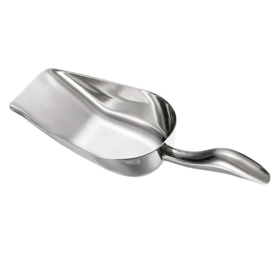 Uxcell Stainless Steel 9.5x2.4" Cereal Sugar Utility Shovel Home Kitchen Ice Scoop