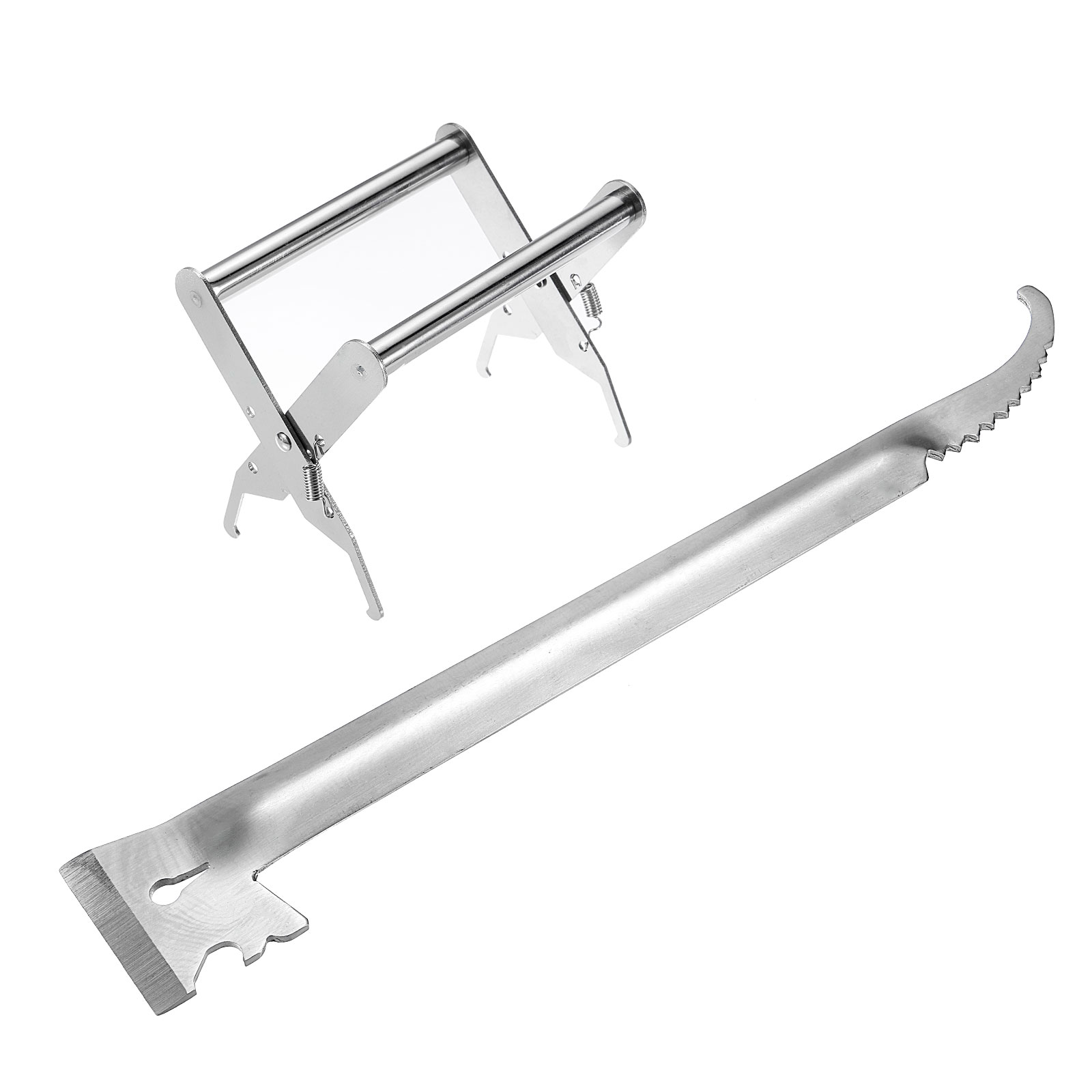 Uxcell Stainless Steel Beehive Tool Set, Frame Grip and 330mm J Hook ...