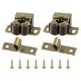 thumbnail image 1 of Uxcell Stainless Steel Cabinet Latches Wardrobe Double Roller Catch  Spring Bead Hardware Latch, 2 Set Bronze, 1 of 6