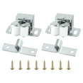 thumbnail image 1 of Uxcell Stainless Steel Cabinet Latches Wardrobe Double Roller Catch  Spring Bead Hardware Latch, 2 Set Metallic, 1 of 6