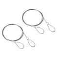 Uxcell Stainless Steel Cable, 2 Pack PVC Coated 1/32" Wire Rope for