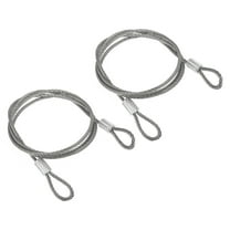 Uxcell Stainless Steel Cable, 2 Pack Coated 1/8" Wire Rope for Deck Railing 3.3ft