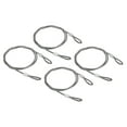 thumbnail image 1 of Uxcell Stainless Steel Cable, 4 Pack Coated 5/32" Wire Rope for Deck Railing 3.3ft, 1 of 4