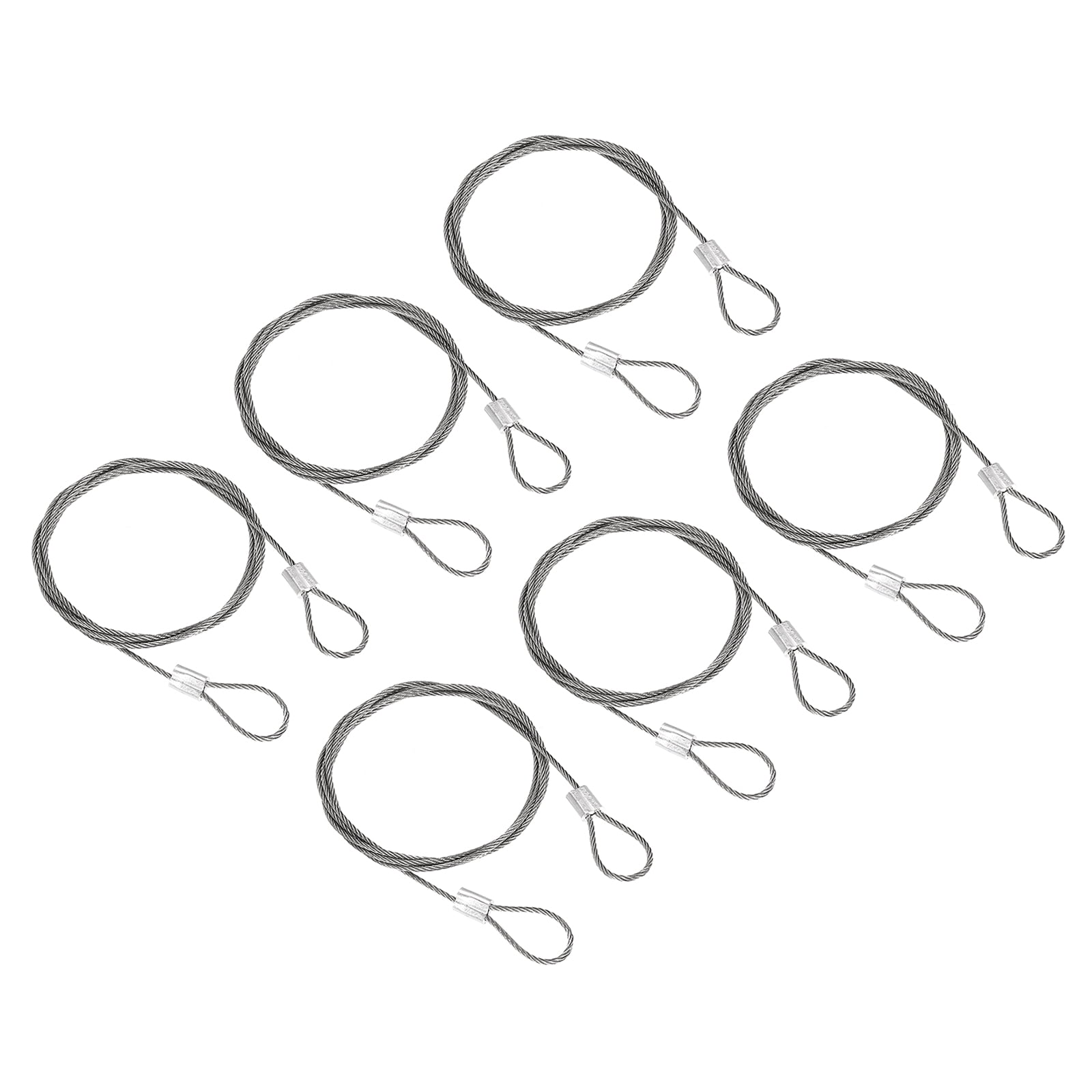 PATIKIL Stainless Steel Lanyard Cable 1.5mmx20cm, 4 Pack Eyelets Ended - View #11