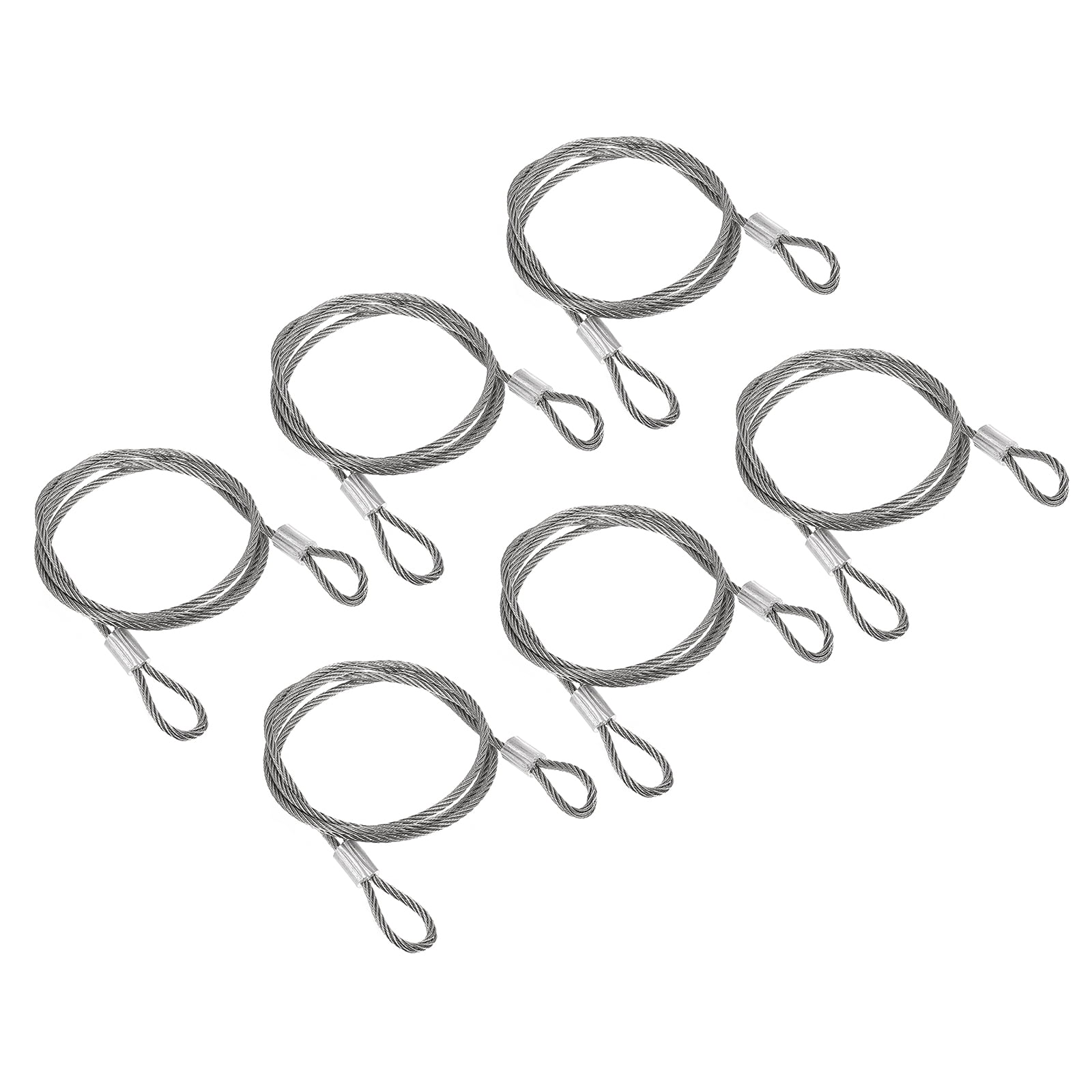 PATIKIL Stainless Steel Lanyard Cable 1.5mmx20cm, 4 Pack Eyelets Ended - View #10