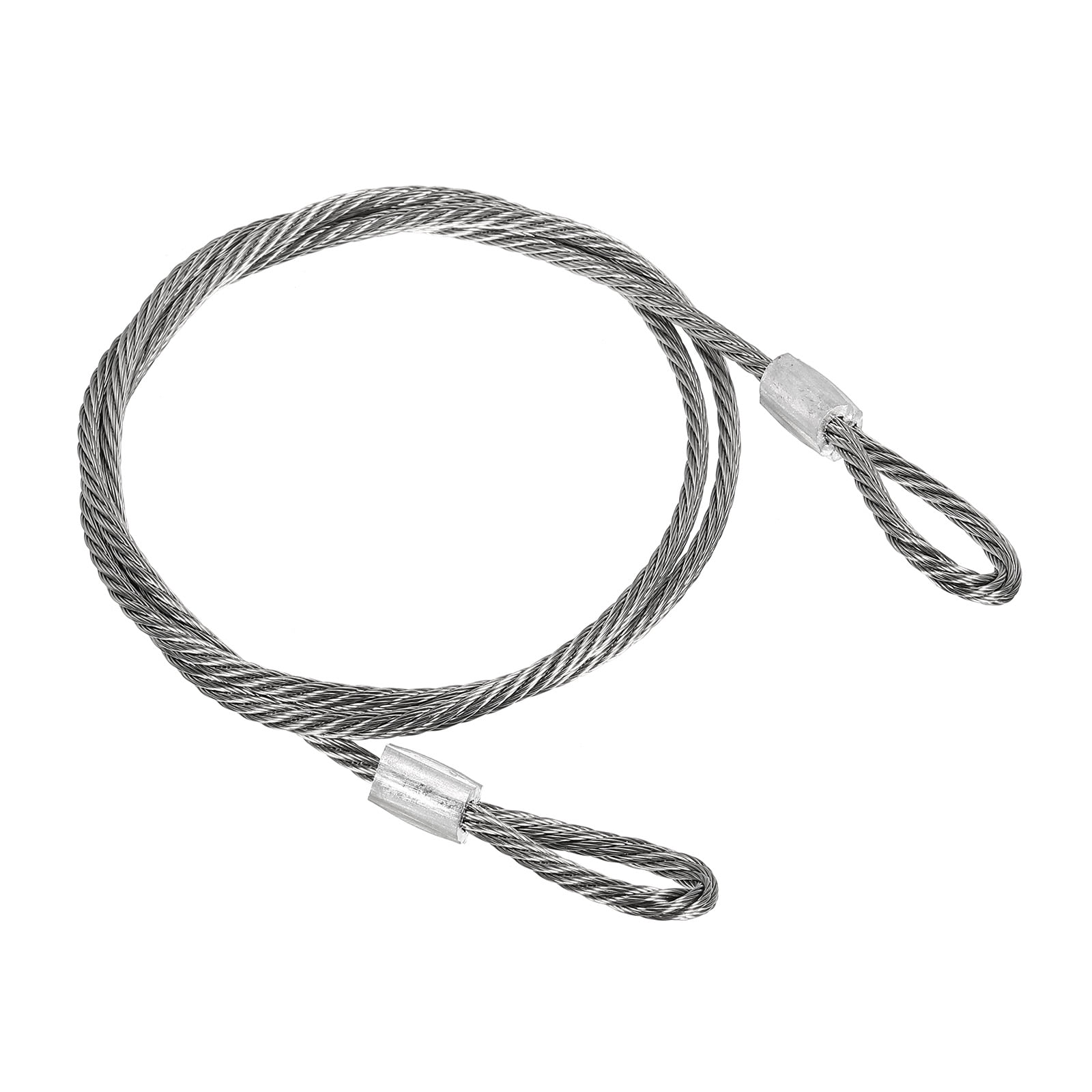 Uxcell Stainless Steel Cable, PVC Coated 3/16" Wire Rope for Deck