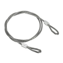 Uxcell Stainless Steel Cable, Coated 3/16" Wire Rope for Deck Railing 3.3ft