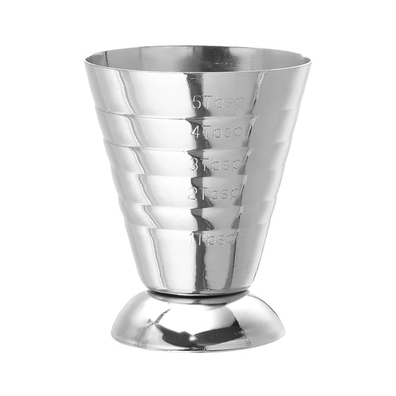 Uxcell Stainless Steel Cocktail Jigger, 2.5oz Cocktail Measuring Cup Jigger Bar Mixed Cocktail Beaker, Silver