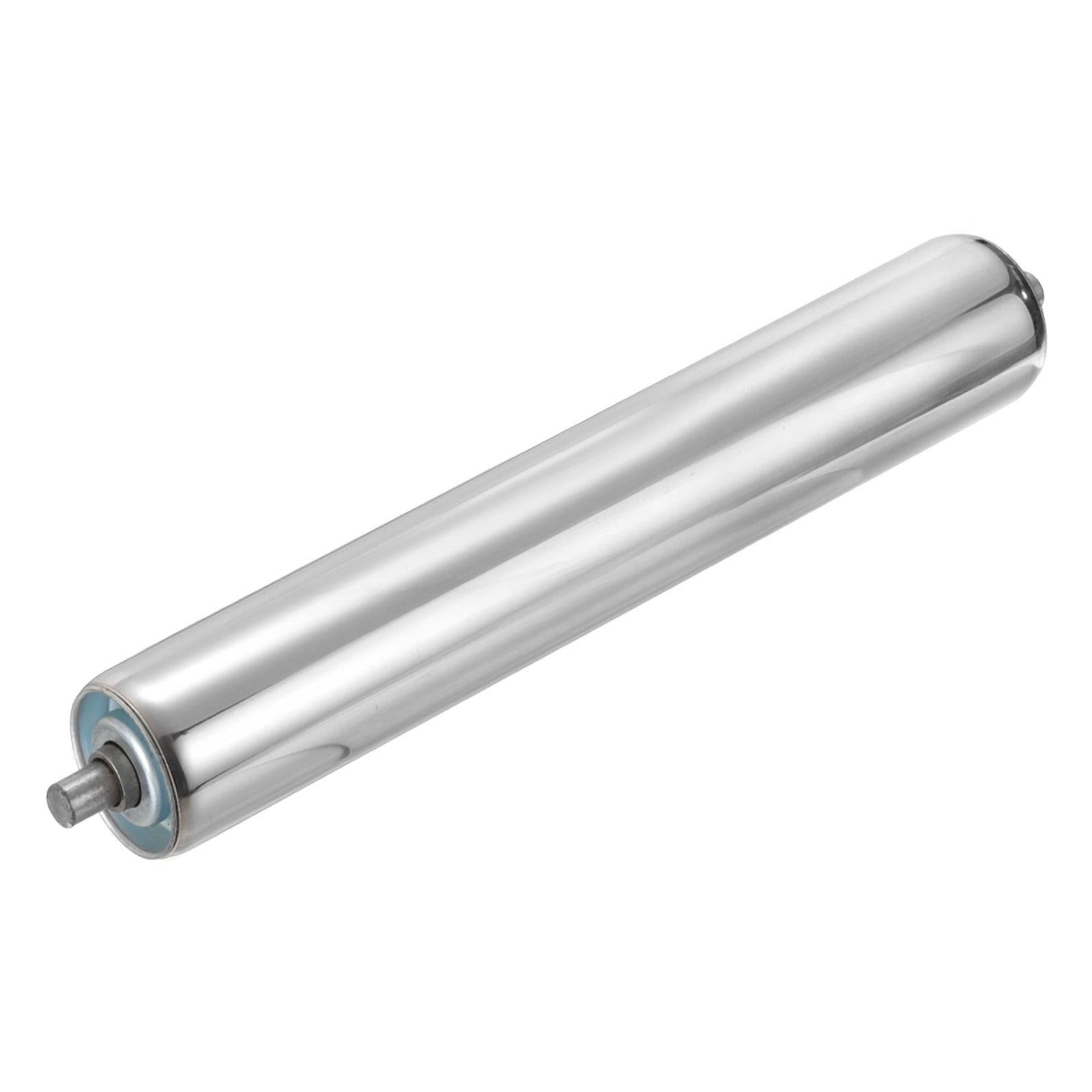 Stainless Steel Conveyor Rollers 1.5" X 8" - Pack Of 2 Gravity Rollers With Galvanized Ends