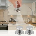 thumbnail image 1 of Uxcell Stainless Steel Durable Kitchen Bakeware Universal Pan Lid Knob Handle Cover, 1 of 7