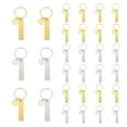 thumbnail image 1 of Uxcell Stainless Steel Engraving Keychain Blanks, 30Pcs Metal Laser Engravable Stamping Blanks, Gold/Silver (Rectangular), 1 of 6