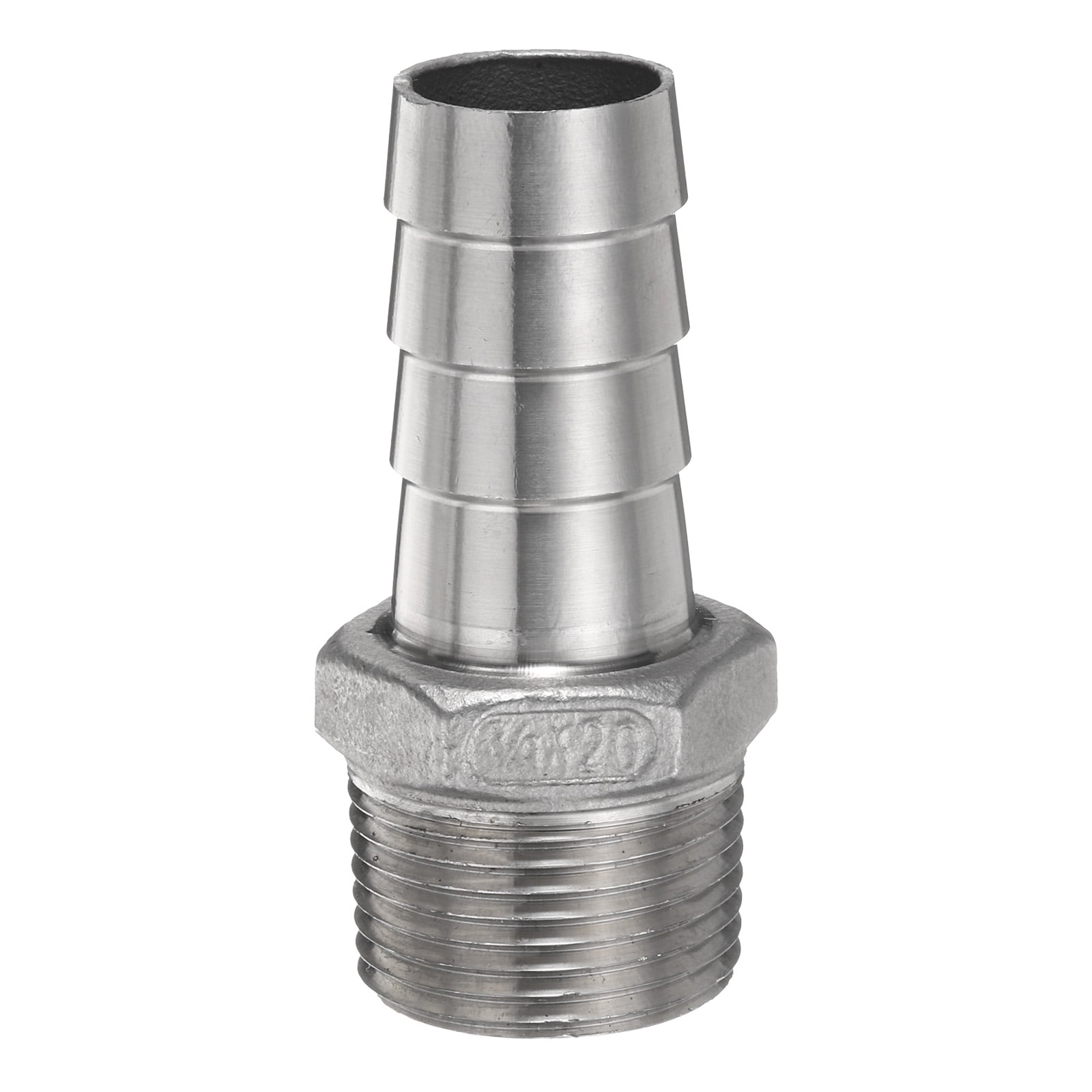 3/4" BSP Male To 1/2" BSP Female Stainless Steel Reducer Pipe Fitting - 304 Grade 9 thumbnail image