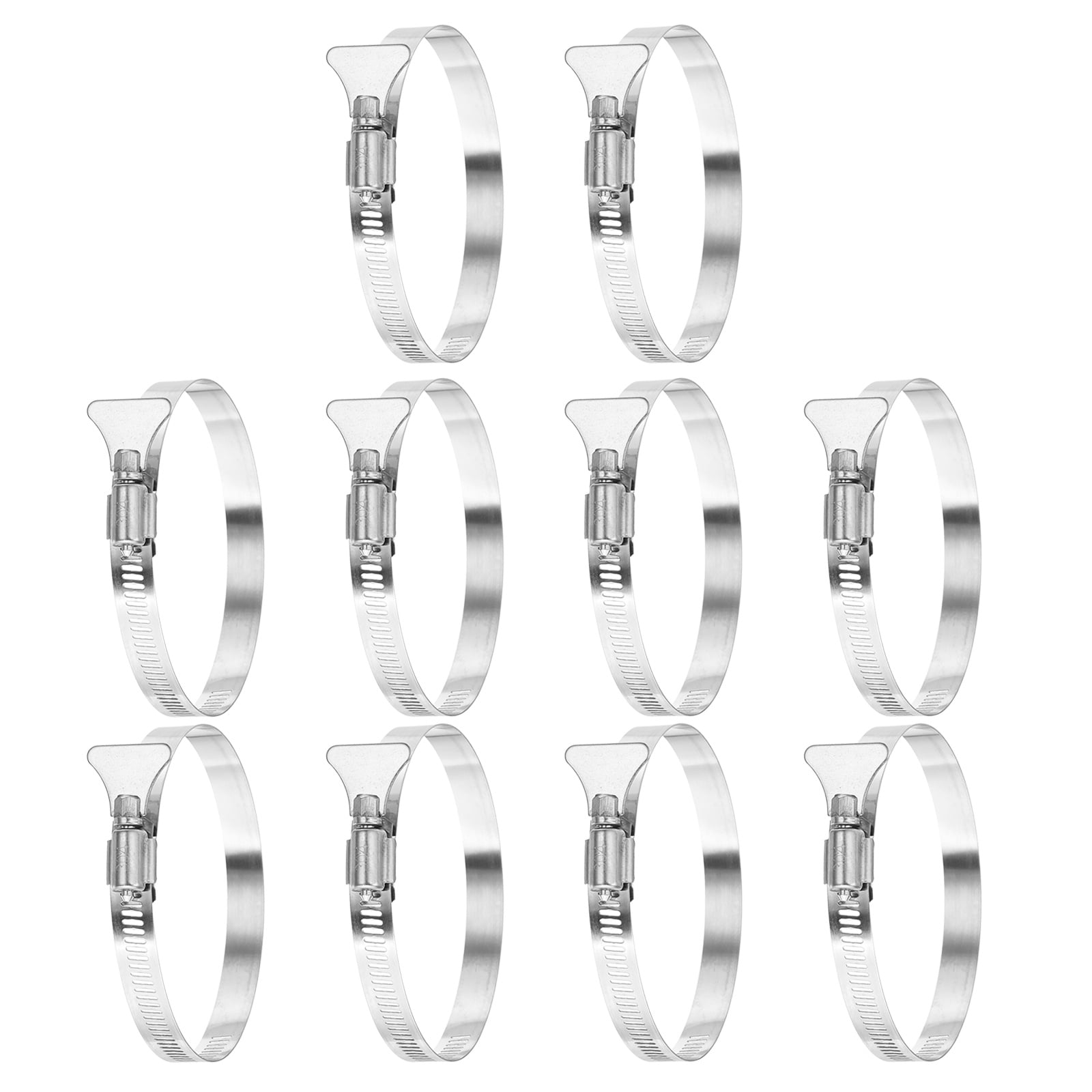 Uxcell Stainless Steel Hose Clamp, 10 Pcs 72-95mm (2.9-3.8Inch ...