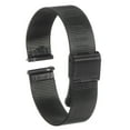 thumbnail image 1 of Uxcell Stainless Steel Mesh Watch Band 14mm Quick Release Adjustable Strap, Black, 1 of 7