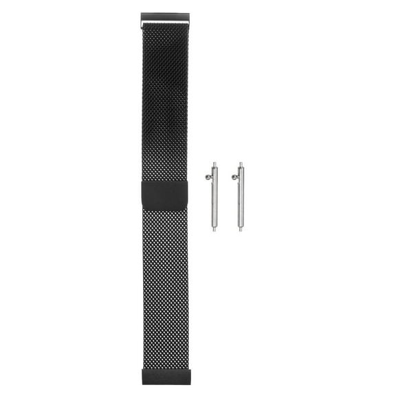 Uxcell Stainless Steel Mesh Watch Band 18mm Quick Release Magnetic Clasp, Black