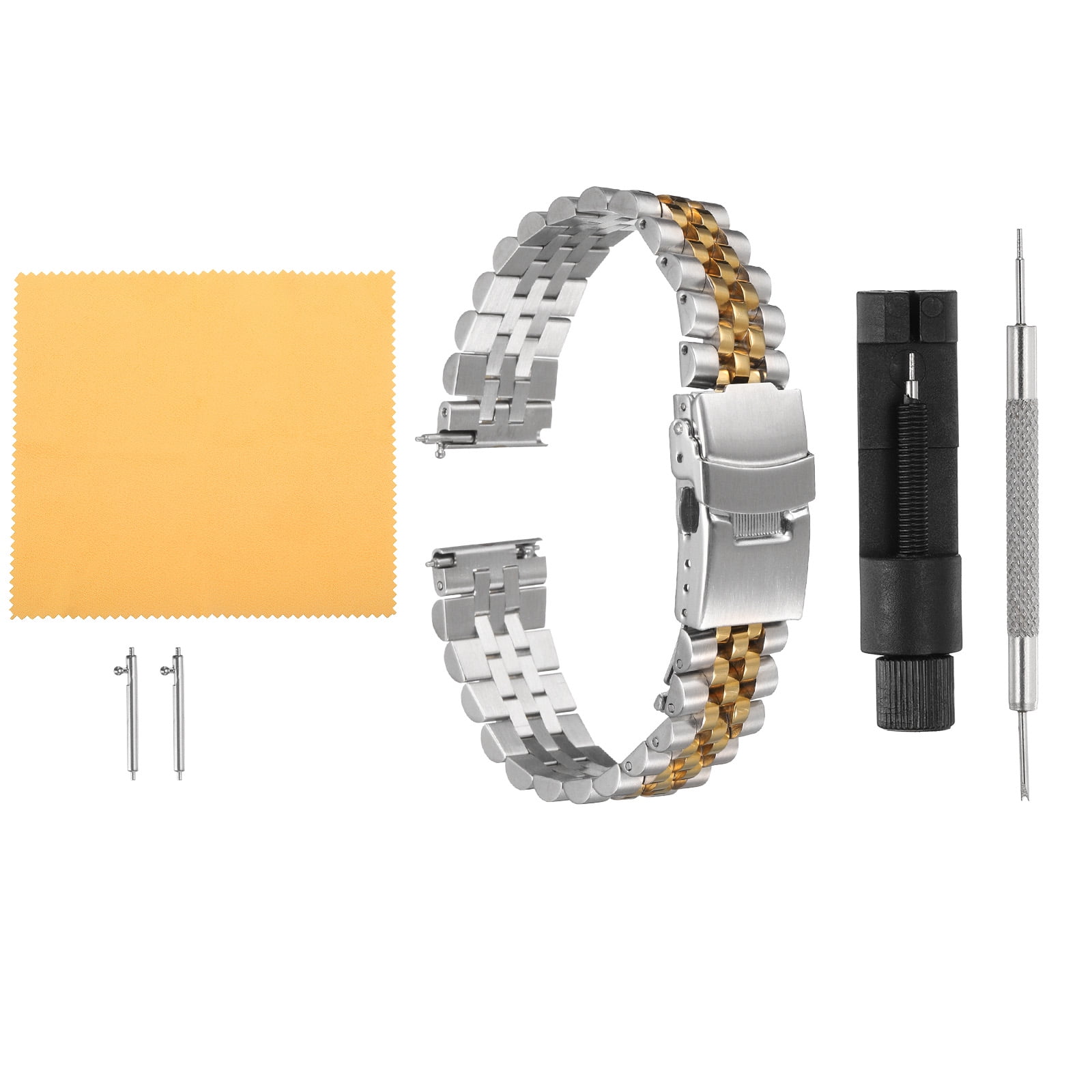 Uxcell Stainless Steel Mesh Watch Band 18mm Quick Release  display picture 2