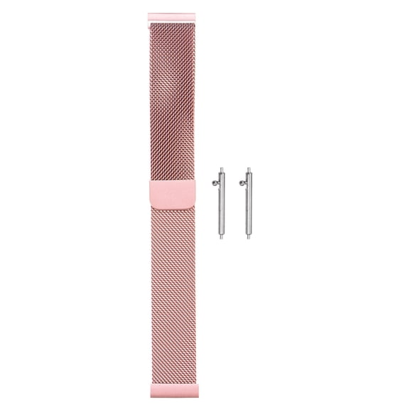 Uxcell Stainless Steel Mesh Watch Band 20mm Quick Release Magnetic Clasp, Rose Pink