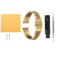 thumbnail image 1 of Uxcell Stainless Steel Mesh Watch Band 20mm Quick Release Universal Metal Watch Strap Double-Lock Deployment Clasp Replacement Bands for Men Women, Gold Tone, 1 of 7