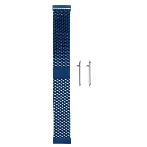 Uxcell Stainless Steel Mesh Watch Band 22mm Quick Release Magnetic Clasp, Blue