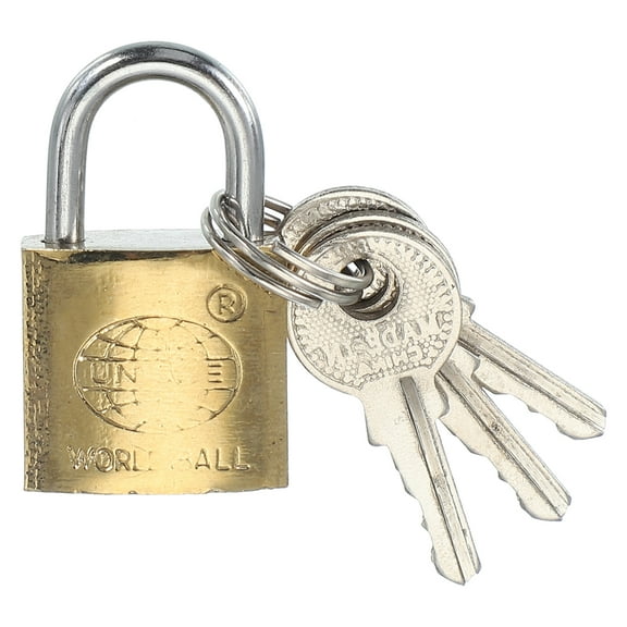 Uxcell Stainless Steel Padlocks Keyed Different Long Shackle Lock Padlock with Keys for Gym Locker Gate Fence Outdoor 1.3"