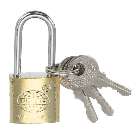 Uxcell Stainless Steel Padlocks Keyed Alike Long Shackle Lock Padlock with Keys for Gym Locker Gate Fence Outdoor 1.8"