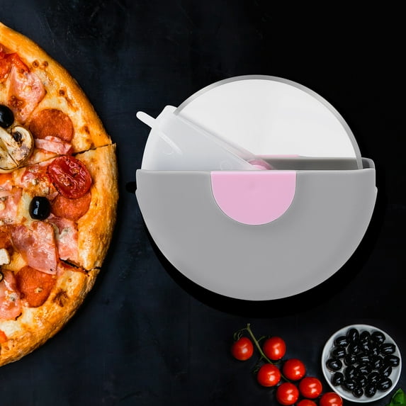 Uxcell Stainless Steel Pizza Cutter Wheel Slicer with Protective Blade-Guard