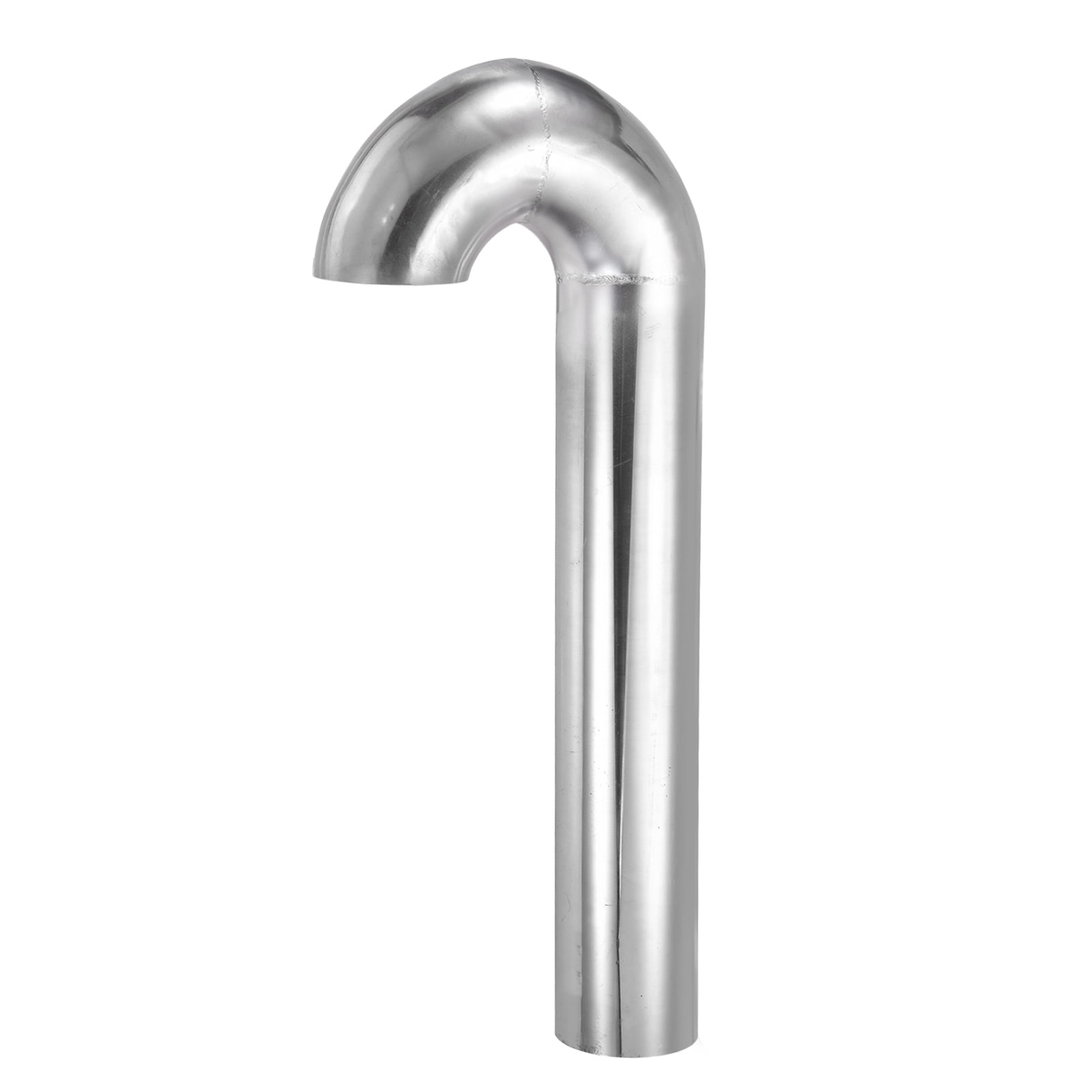 Uxcell Stainless Steel Roof Vent Pipe, 3 Inch Dia Welded Hook-Type J-Shaped Roof Exhaust Vent Cap Ventilation Duct Cover for RV Boat Kitchen Bathroom Chimney Attic, Silver