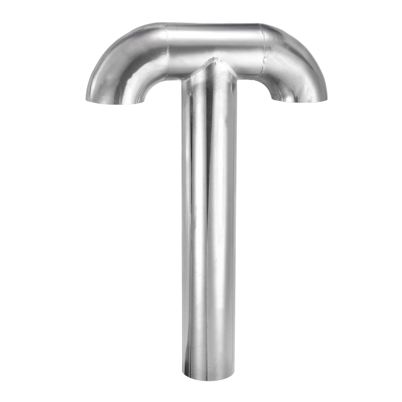 Uxcell Stainless Steel Roof Vent Pipe, 3 Inch Dia Welded Hook-Type T-Shaped Roof Exhaust Vent Cap Ventilation Duct Cover for RV Boat Kitchen Bathroom Chimney Attic, Silver