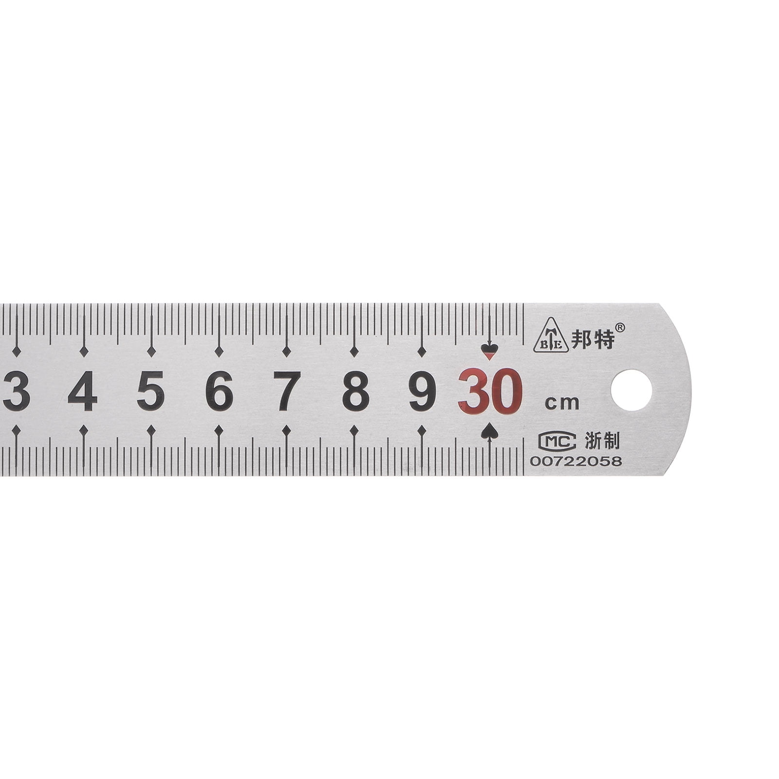 Stainless Steel Ruler 12 inch, Size: 11.2 X 1.2 X 0.1 Inches at Rs