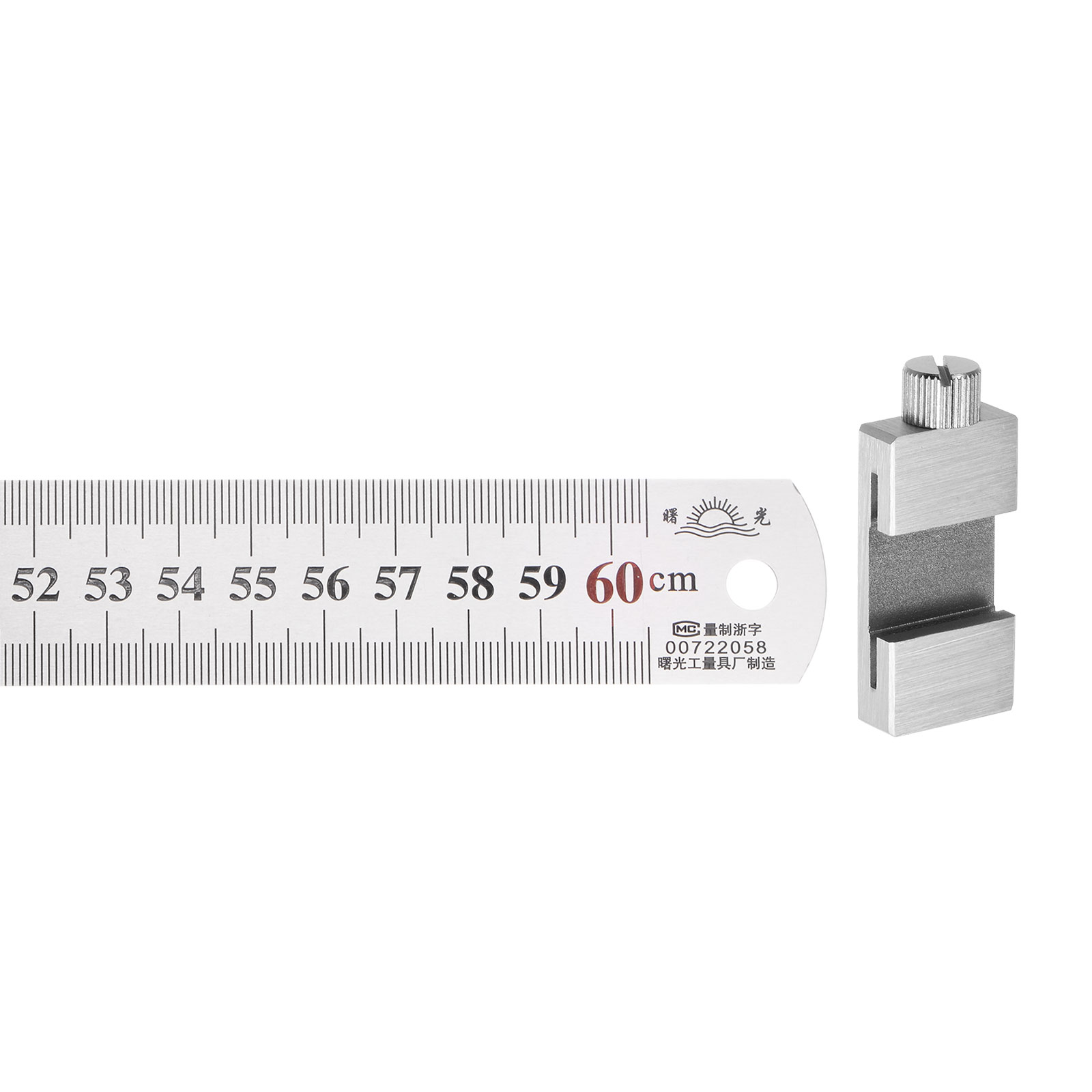 24 Inch Labeled Ruler Uxcell Stainless Steel Ruler with Scriber Block 24