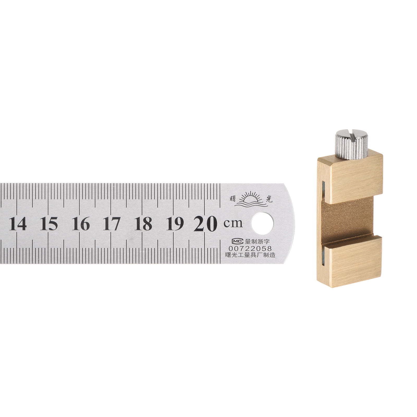 Locating Ruler Uxcell Stainless Steel Ruler with Scriber Block 8