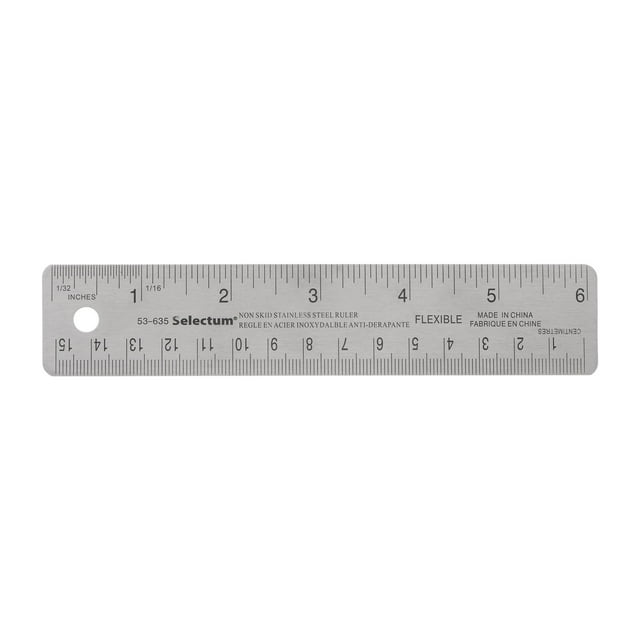 Uxcell Stainless Steel Rulers with Non-Skid Backing 15cm/6