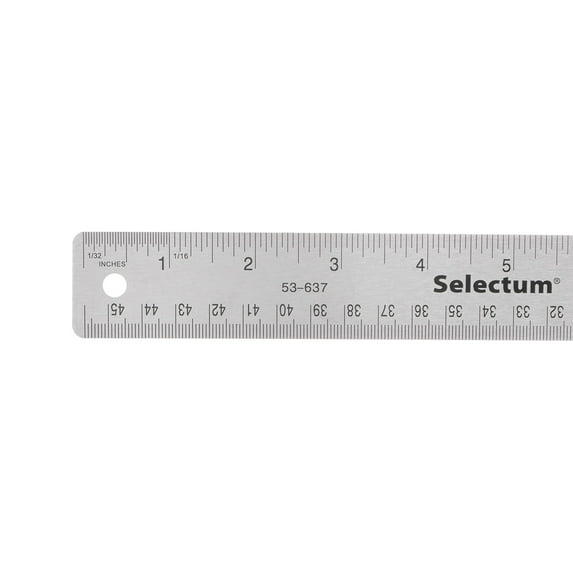 Uxcell Stainless Steel Rulers with Non-Skid Backing 45cm/18" Inch and Metric Metal Ruler