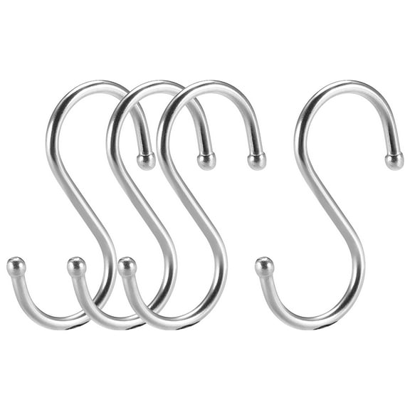 Uxcell Stainless Steel S Hooks 2" S Shaped Hook Hangers 4pcs 2"