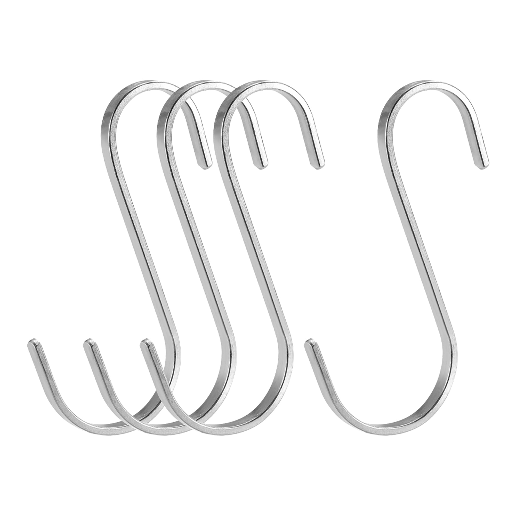 Uxcell Stainless Steel S Hooks 3.6" Flat S Shaped Hook Hangers for