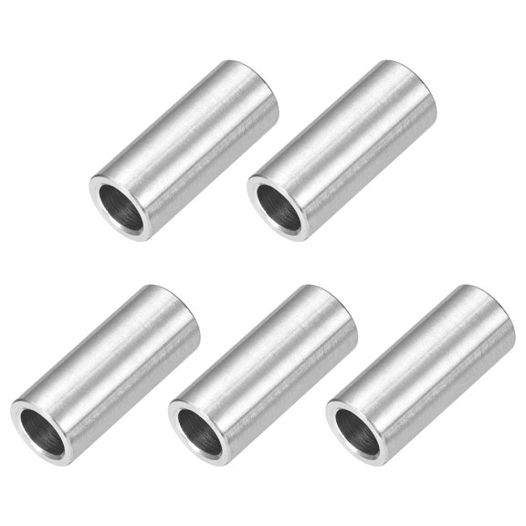 Uxcell Stainless Steel Spacers, Stainless Steel Bushing Screw Standoff Unthreaded Round Spacer 8mmx12mmx28mm