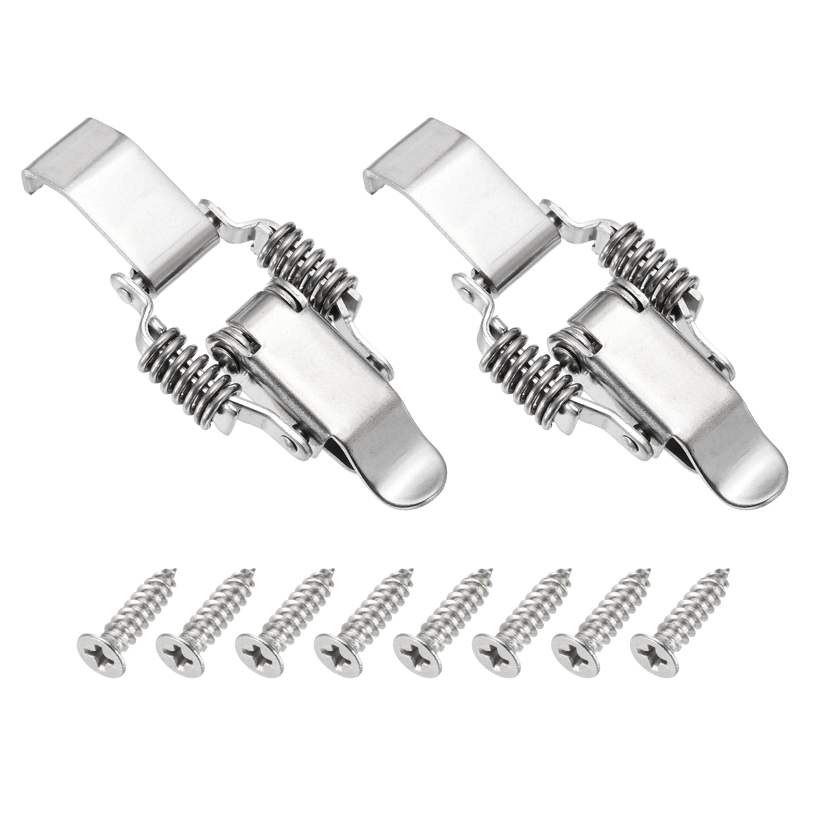 Toggle Latch Compression Spring Uxcell Stainless Steel Spring Loaded Toggle Latch with Long Hook, (L ...