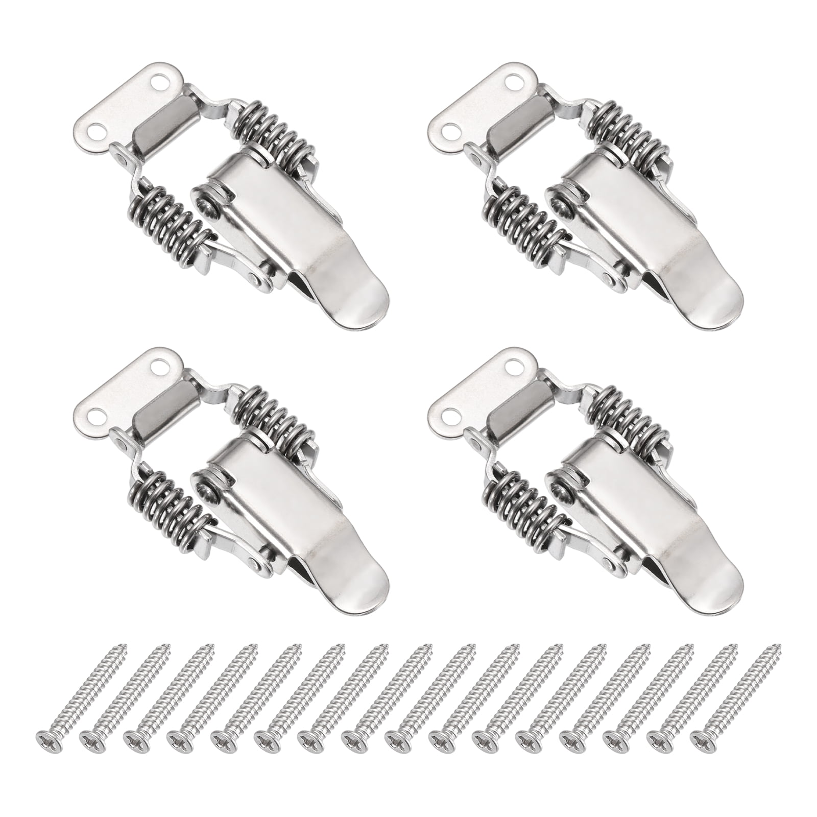 Toggle Latch Compression Spring Uxcell Stainless Steel Spring Loaded Toggle Latch, (S,Silver) (4 Pcs ...