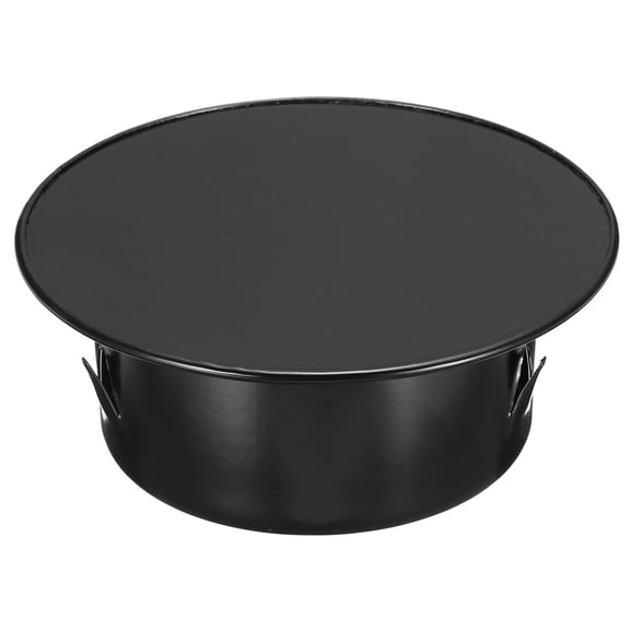 Uxcell Stainless Steel Tee Cap (3"/75mm OD, Black) - Round Dryer Vent Cover Dryer Duct Metal End Cap Plug for Indoor and Outdoor Pipe