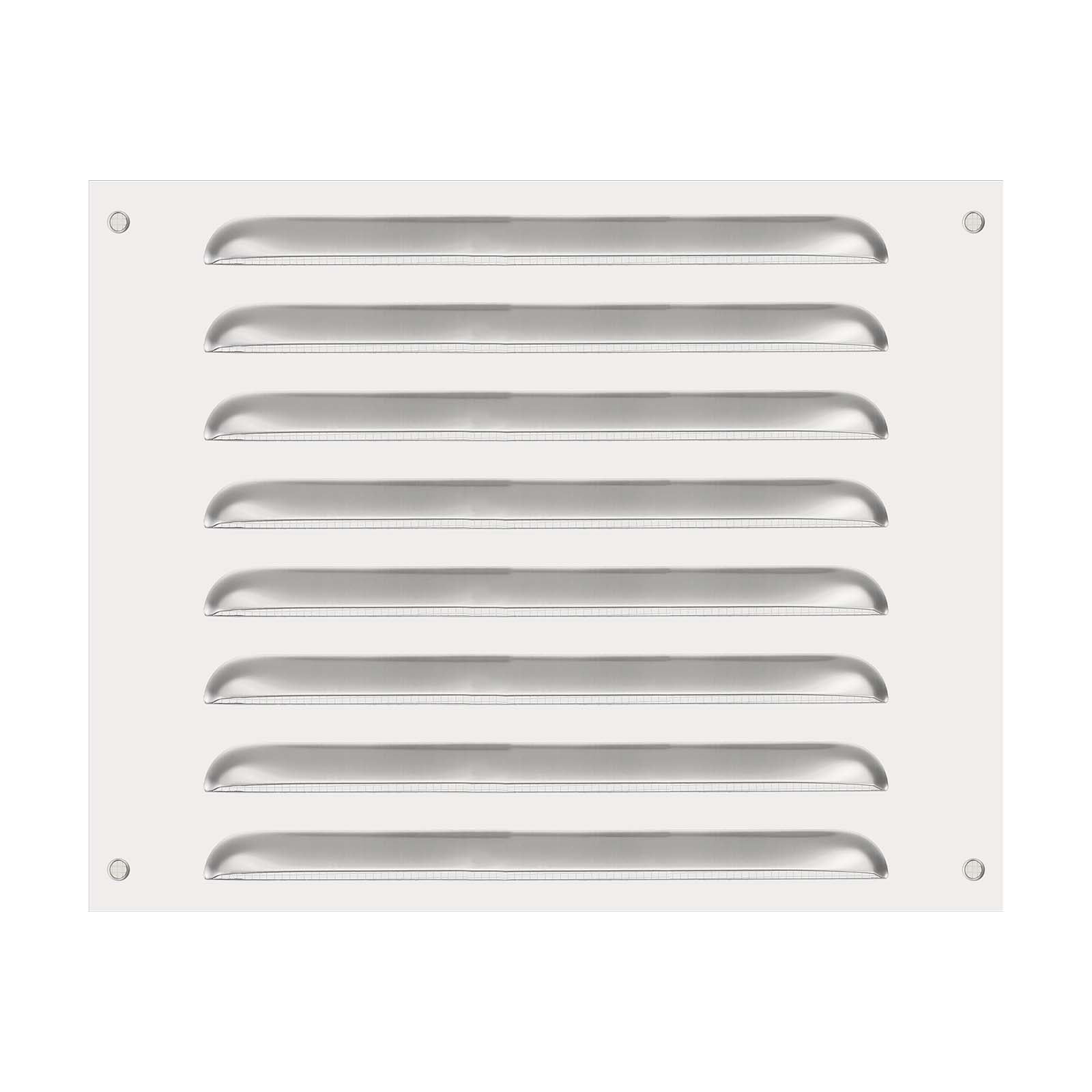 Uxcell 8x10" Stainless Steel Vent Cover Grille Ventilation Cover Built-in Mesh Silver
