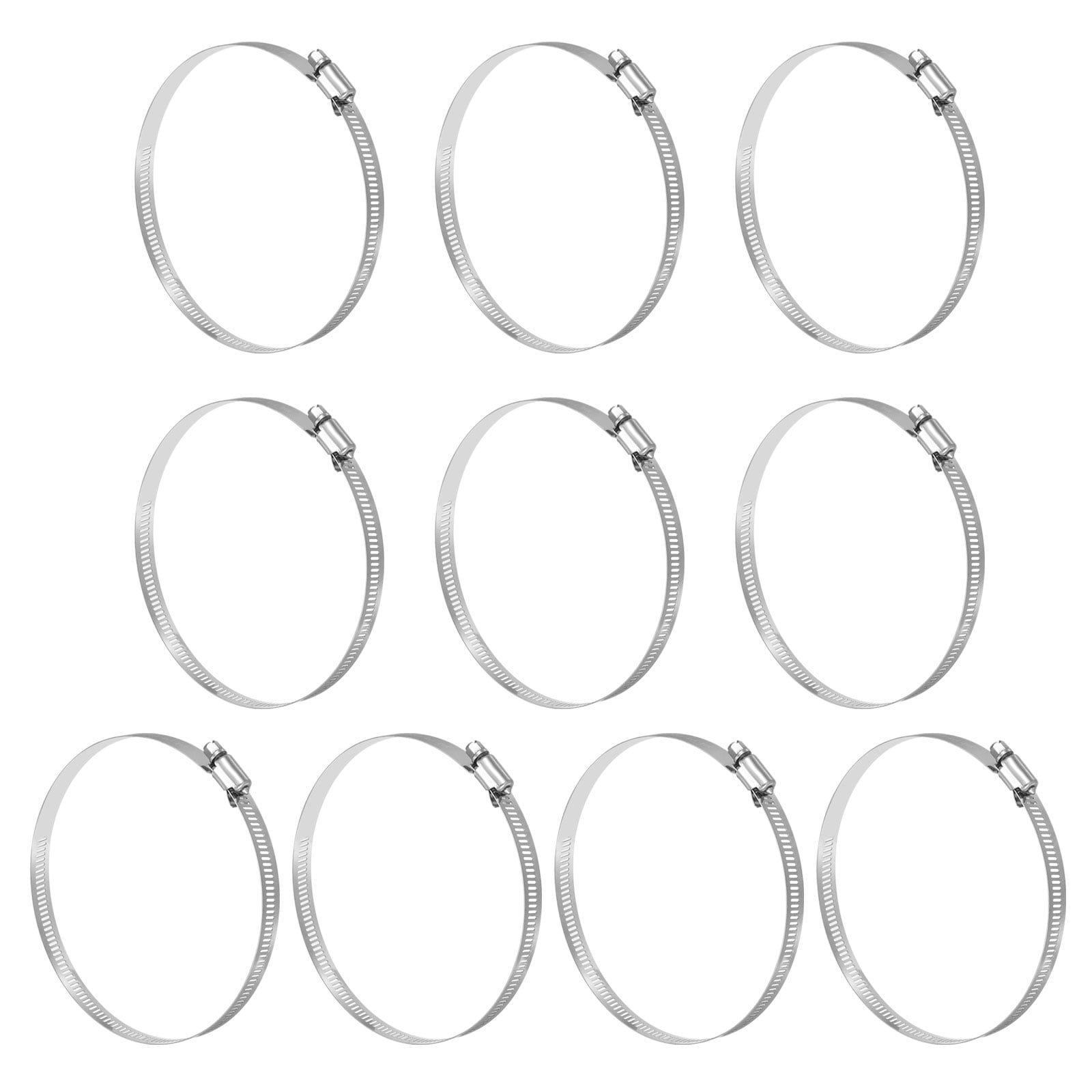 Uxcell Stainless Steel Worm Gear Hose Clamp for Automotive Plumbing 118-140mm