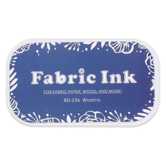 Uxcell Stamp Ink Pad, 2.2x3.7 Inch Light Purple Washable Craft Finger Stamps Pad for Paper Wood Fabric Inkpad DIY Card Making