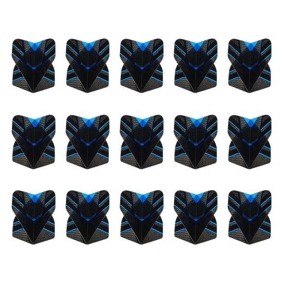 Uxcell Standard Dart Flights, 15 Pack Flights Honeycomb Pattern Pattern, Blue
