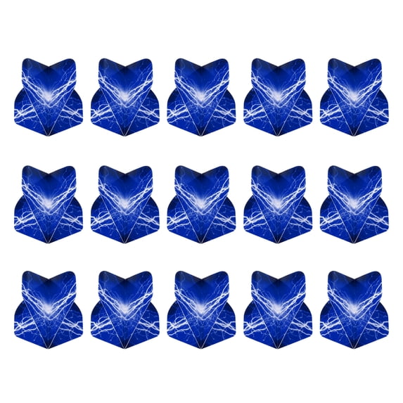 Uxcell Standard Dart Flights, 30 Pack Flights, Blue, White