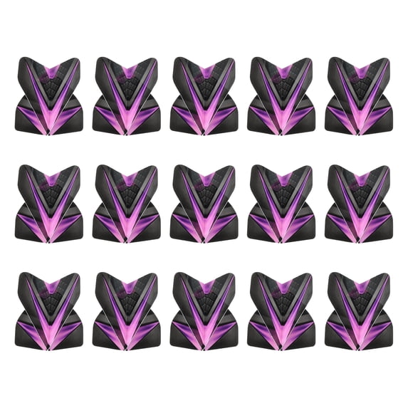 Uxcell Standard Dart Flights, 30 Pack Flights V-Element Pattern, Light Purple