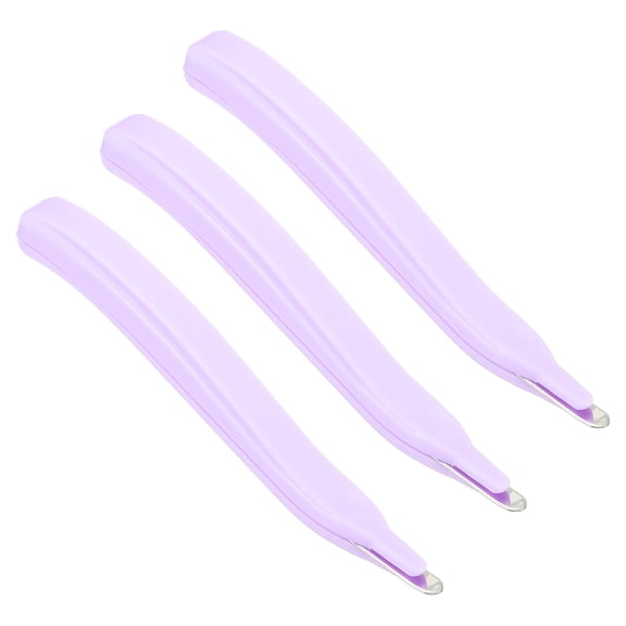 Uxcell Staple Remover Magnetic Staple Puller Desktop Removal Tool Cutting Tool, Purple 3 Pack