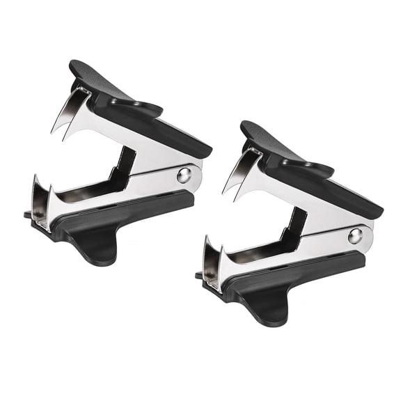 Uxcell Staple Remover Tools, Staplers Puller Steel Jaw for Office Home Black 2 Pack