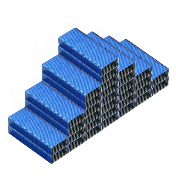 Uxcell Staples for Stapler, 2 Pack #10 Mini 3/16 Inch Length Staples for Office Supplies, Blue