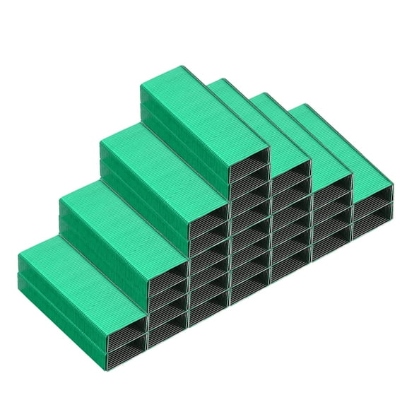 Uxcell Staples for Stapler, 2 Pack #10 Mini 3/16 Inch Length Staples for Office Supplies, Green
