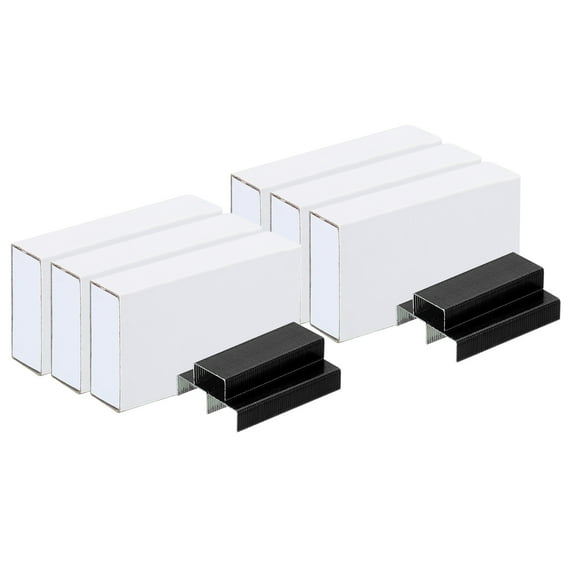 Uxcell Staples for Stapler, 6 Pack(1000Pcs Staples Per Pack) #10 Mini 3/16 Inch Length Staples Jam Free Black